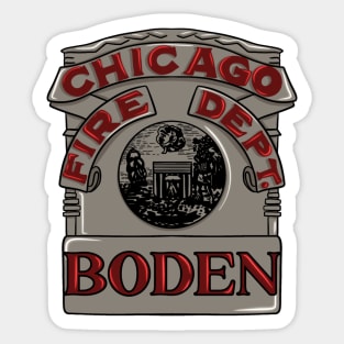 Wallace Boden | Chicago Fire Badge Sticker